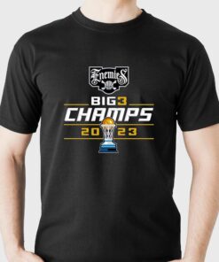 Enemies Unisex 2023 Big3 Champions T-shirt Enemies Unisex 2023 Big3 Champions T-shirt