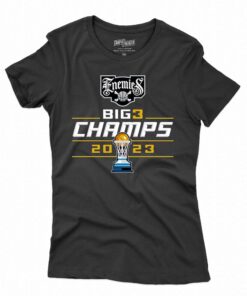 Enemies Unisex 2023 Big3 Champions T-shirt Enemies Unisex 2023 Big3 Champions T-shirt