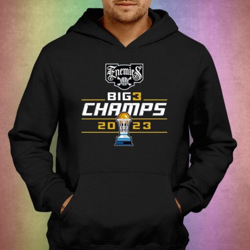 Enemies Unisex 2023 Big3 Champions T-shirt