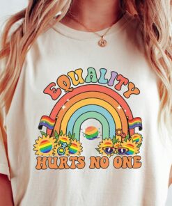 Equality Hurts No One Retro Comfort Equality Shirt Floral