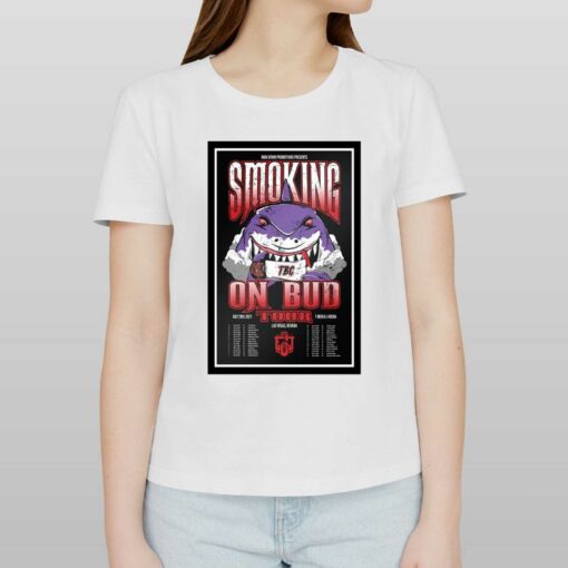 Errol Spence Jr Man Down Promotions Present Smoking On Bud 2023 Tour Poster Shirt