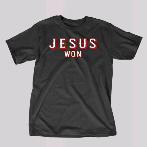 Evan Carter Jesus Won T-shirt