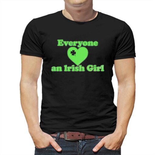 Everyone Love An Irush Girl Shamrocks Heart Shirt