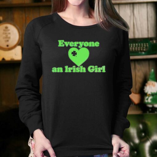 Everyone Love An Irush Girl Shamrocks Heart Shirt