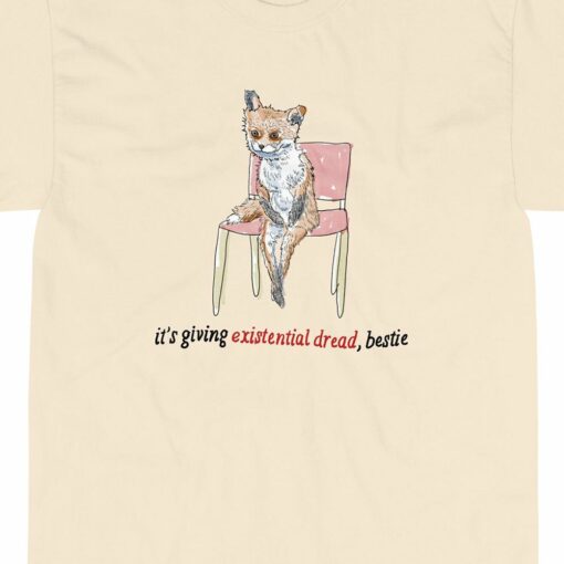 Existential Dread Meme Short Sleeve T-shirt