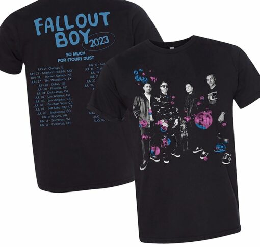 Fall Out Boy Unisex Bubbles So Much For Stardust Tour T-shirt