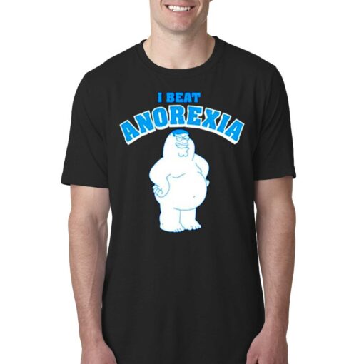 Family Guy I Beat Anorexia Heather Gray T-shirt