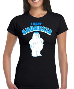 Family Guy I Beat Anorexia Heather Gray T-shirt Family Guy I Beat Anorexia Heather Gray T-shirt