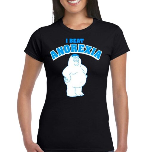 Family Guy I Beat Anorexia Heather Gray T-shirt