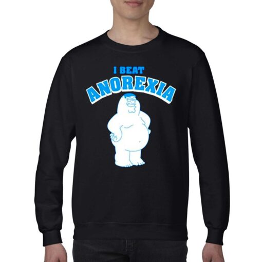 Family Guy I Beat Anorexia Heather Gray T-shirt