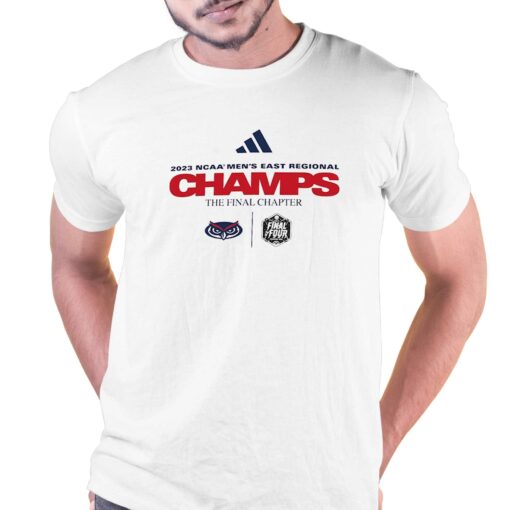 Fau Owls 2023 Tournament March Madness Final Four Regional Champions Locker Room T-shirt