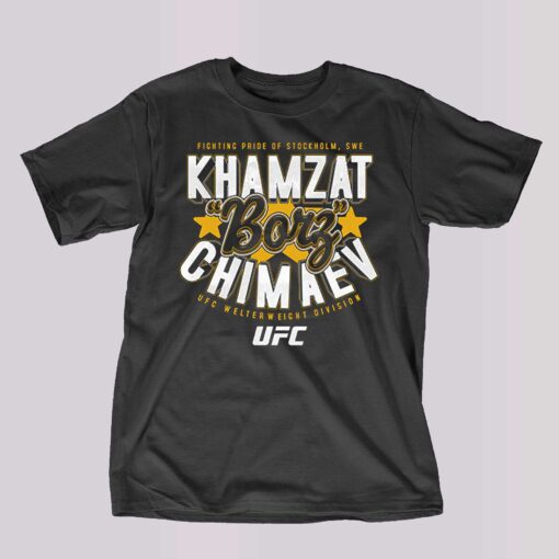 Fc Khamzat Borz Chimaev Script T-shirt