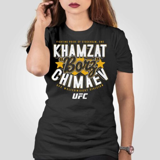 Fc Khamzat Borz Chimaev Script T-shirt