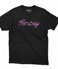 Femboy Text Pink T-shirt Femboy Text Pink T-shirt
