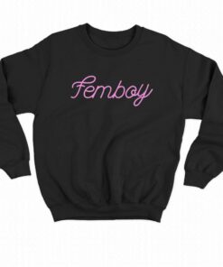Femboy Text Pink T shirt 4