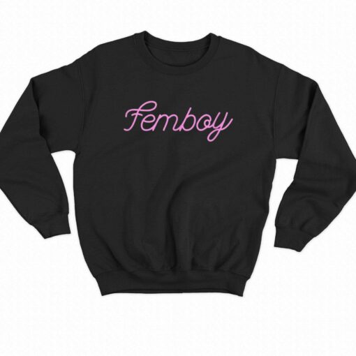 Femboy Text Pink T-shirt