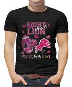 Fight Like A Lion Nobody Fights Alone T-shirt Fight Like A Lion Nobody Fights Alone T-shirt