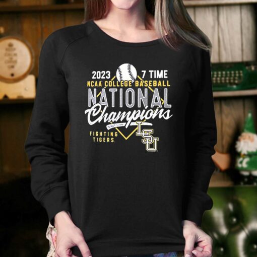 Fighting Tigers Lsu Tigers 2023 Ncaa Baseball 7 Time Champions Shirt