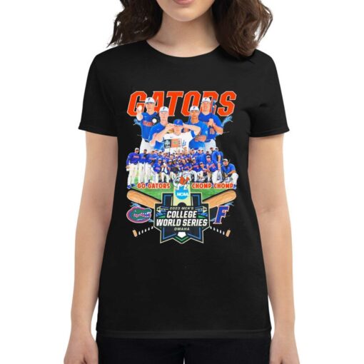 Florida Gators Team Go Gator Chomp Chomp 2023 Ncaa Mens Cws Omaha Shirt