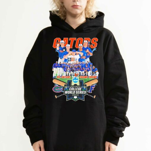 Florida Gators Team Go Gator Chomp Chomp 2023 Ncaa Mens Cws Omaha Shirt