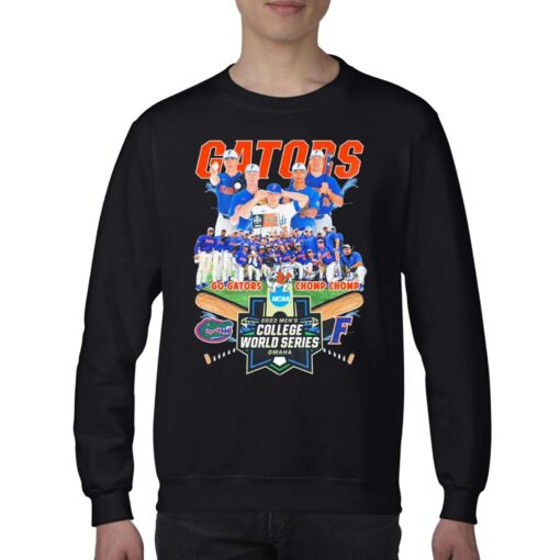 Florida Gators Team Go Gator Chomp Chomp 2023 Ncaa Mens Cws Omaha Shirt