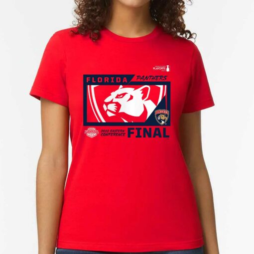 Florida Panthers 2023 Stanley Cup Playoffs Eastern Conference Final Red T-shirt