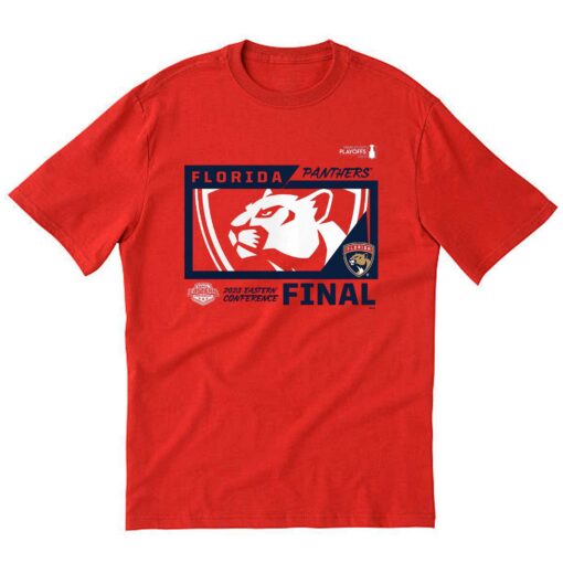 Florida Panthers 2023 Stanley Cup Playoffs Eastern Conference Final Red T-shirt