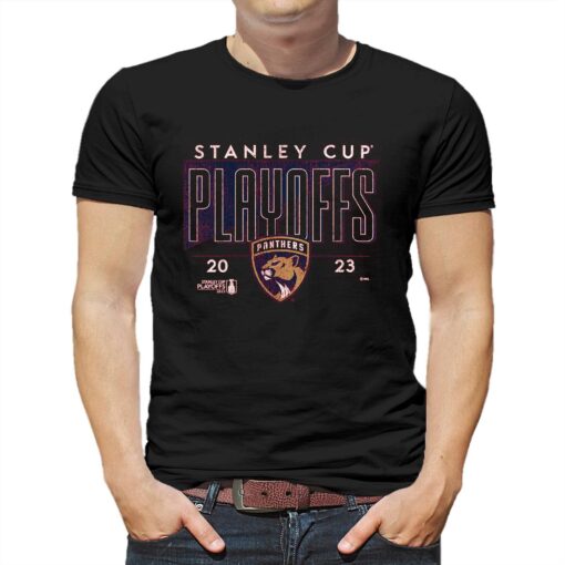 Florida Panthers Fanatics Branded 2023 Stanley Cup Playoffs Crease T-shirt