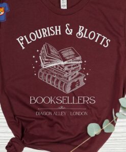 Flourish Blotts Shirt Bookish Shirt Wizard Book Shirt Flourish Blotts Shirt Bookish Shirt Wizard Book Shirt