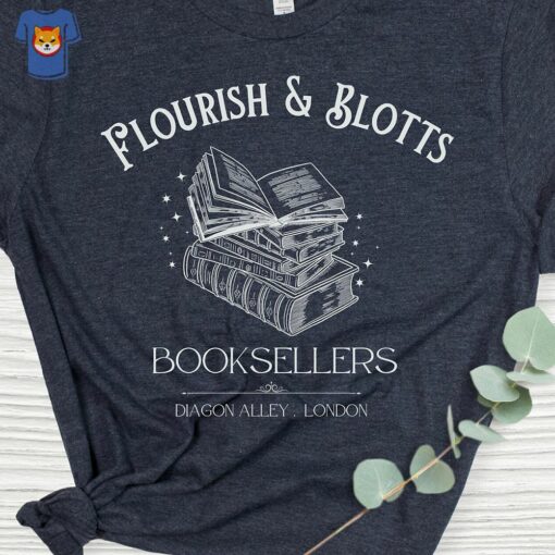 Flourish Blotts Shirt Bookish Shirt Wizard Book Shirt