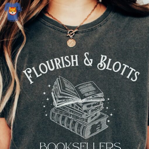 Flourish Blotts Shirt Bookish Shirt Wizard Book Shirt