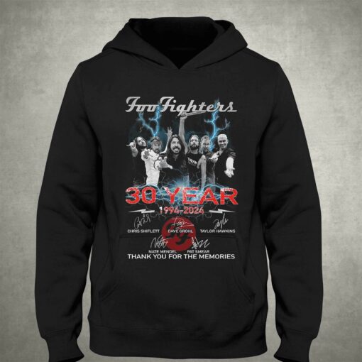 Foo Fighters 30 Years 1994 – 2024 Thank You For The Memories T-shirt