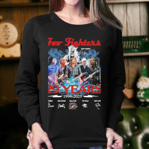 Foo Fighters Rip Taylor Hawkins 29 Years 1994-2023 Thank You For The Memories Signatures Shirt