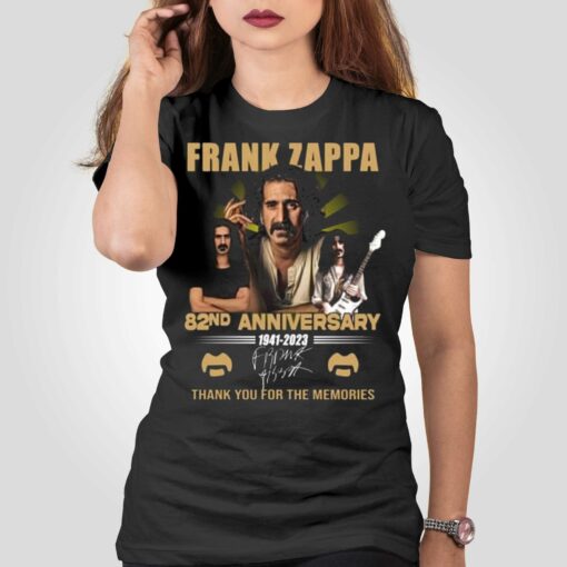 Frank Zappa 82nd Anniversary 1941 – 2023 Thank You For The Memories T-shirt