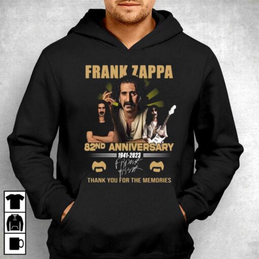 Frank Zappa 82nd Anniversary 1941 – 2023 Thank You For The Memories T-shirt