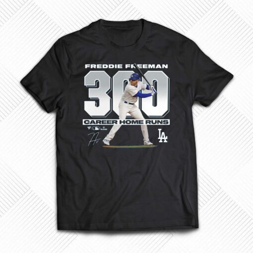 Freddie Freeman Los Angeles Dodgers 300 Career Home Runs T-shirt