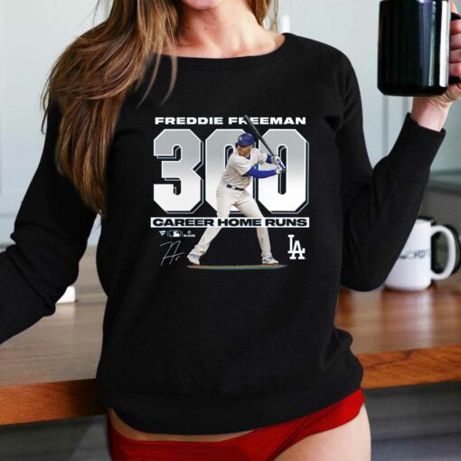 Freddie Freeman Los Angeles Dodgers 300 Career Home Runs T-shirt