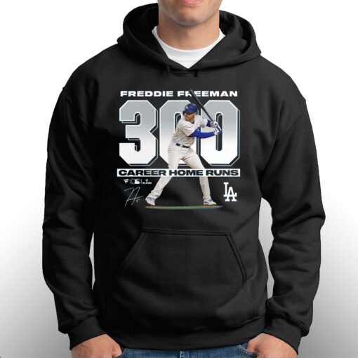 Freddie Freeman Los Angeles Dodgers 300 Career Home Runs T-shirt