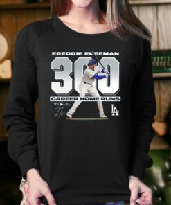 Freddie Freeman Los Angeles Dodgers Fanatics Branded 300 Career Home Runs T-shirt 3 Freddie Freeman Los Angeles Dodgers Fanatics Branded 300 Career Home Runs T shirt 4