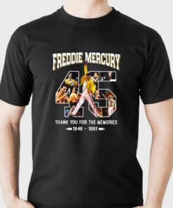 Freddie Mercury Thank You For The Memories 1946 – 1991 T-shirt Freddie Mercury Thank You For The Memories 1946 – 1991 T-shirt