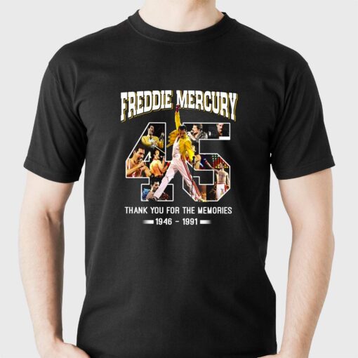 Freddie Mercury Thank You For The Memories 1946 – 1991 T-shirt