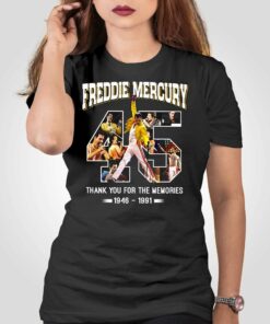 Freddie Mercury Thank You For The Memories 1946 – 1991 T-shirt Freddie Mercury Thank You For The Memories 1946 – 1991 T-shirt