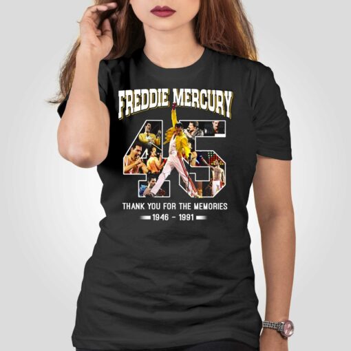 Freddie Mercury Thank You For The Memories 1946 – 1991 T-shirt