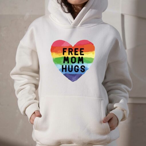 Free Mom Hugs Proud Mom Rainbow Gay Pride T-shirt