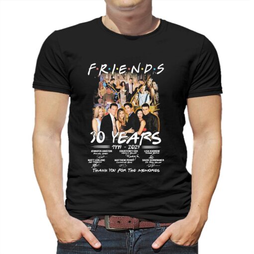 Friends Tv Series 30 Years 1994-2024 Thank You For The Memories Signatures Shirt