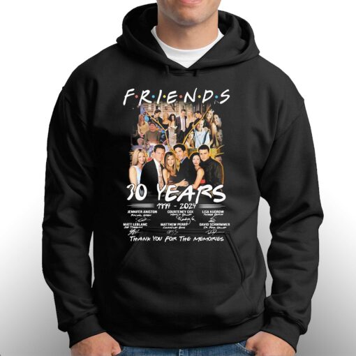 Friends Tv Series 30 Years 1994-2024 Thank You For The Memories Signatures Shirt