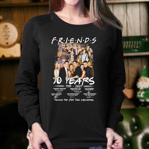 Friends Tv Series 30 Years 1994-2024 Thank You For The Memories Signatures Shirt