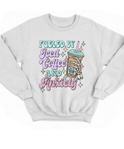 Fueled By Iced Coffee And Anxiety Comfort Colors T shirt 4