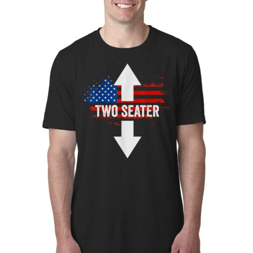 Funny 4th Of July Dirty Shirt For Men Adult Humor Two Seater T-shirt