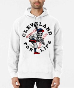 Funny Cleveland For Life Skeleton Shirt 3